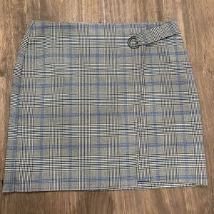 Vince Camuto Blue Plaid Skirt